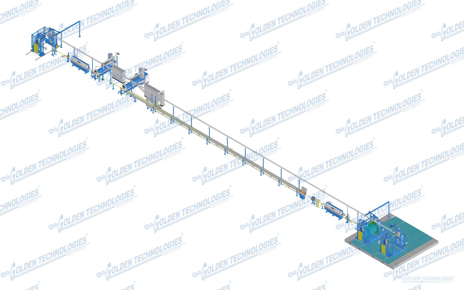 Power cable tandem sheathing extrusion line 120+150