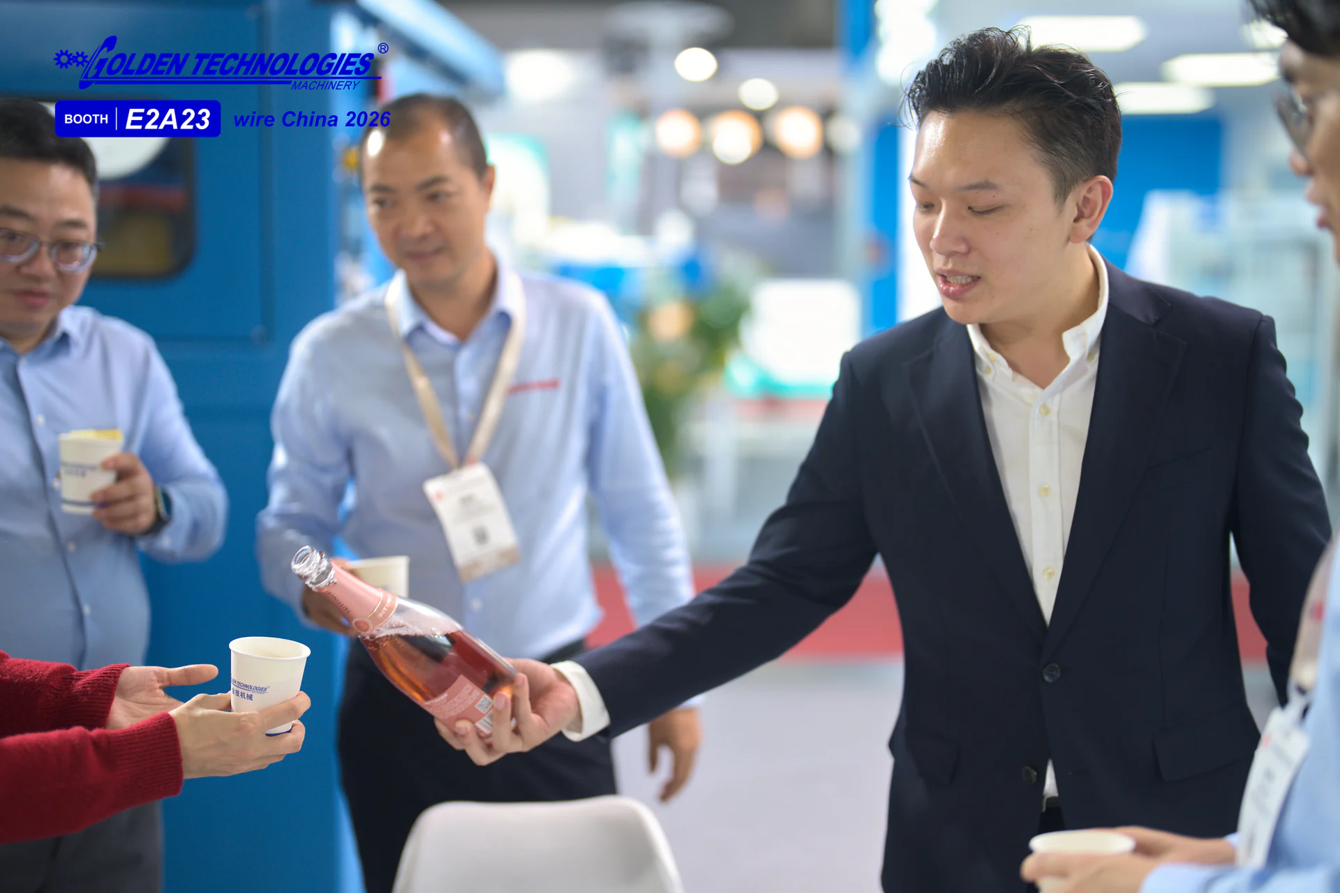 Golden Technologies welcoming visitors at wire China 2026